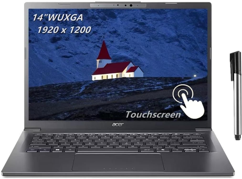 Acer Aspire - Computadora portátil, pantalla táctil IPS WUXGA de 14 pulgadas,